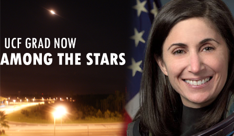 UCF Grad Blasts Off, Students Watch