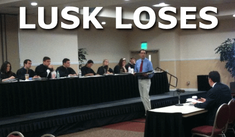 Lusk Loses Appeal, Ignores Questions