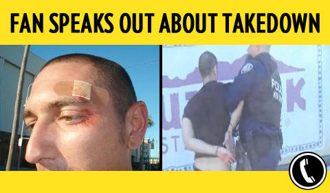 Fan Handcuffed for Storming Field Speaks