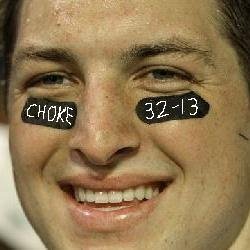 This person wrote 'choke' with the score.