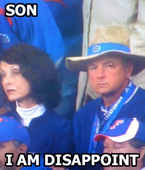 Tebow's Parents At End Of Alabama v UF Game