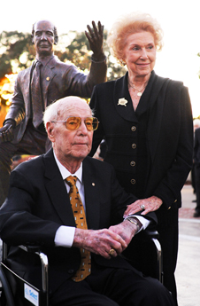 Charles and Frances at Statue Dedication