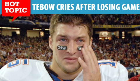 tim tebow crying