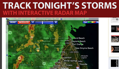 Track Possibly Severe Storms Moving Toward UCF