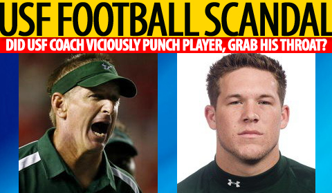 Did USF Coach Leavitt Viciously Punch His Player?