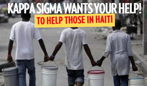 Kappa Sigma Wants Your Help For Haiti