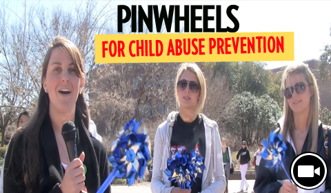Kappa Delta Sells Pinwheels for Charity