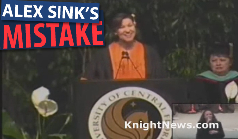Video: UCF Students Boo Alex Sink For USF Slip at Graduation