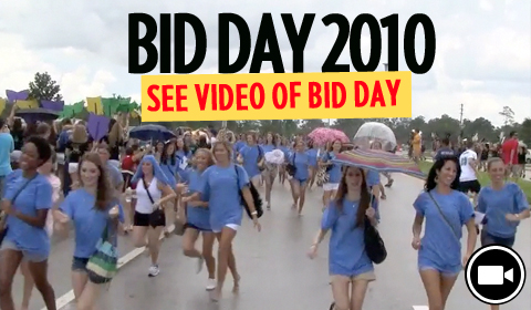 Sorority Rush 2010: Bid Day