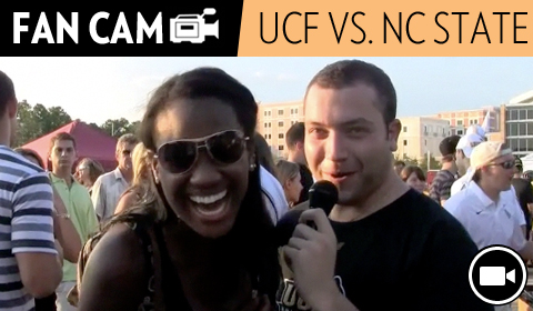 UCF Knights vs NC State Wolfpack Tailgate Fan Cam