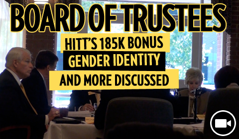 Board of Trustees: Hitt’s $185,300 Merit Benefit Approved, Amongst Additional Issues