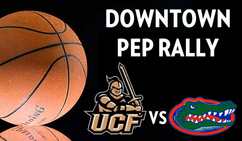 UCF vs. UF Basketball Pep Rally Before Amway Center Shootout