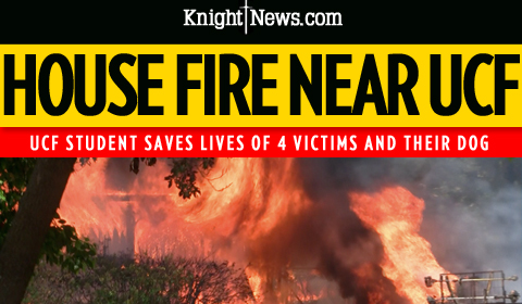 House Catches Fire Behind Campus; UCF Student Helps Save Lives