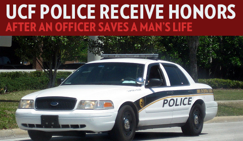 UCF Police Officer Awarded for Saving Man’s Life