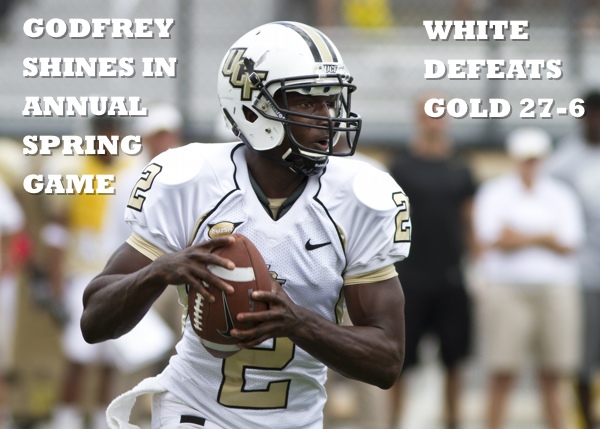 Godfrey, Davis Shine in Annual Spring Game