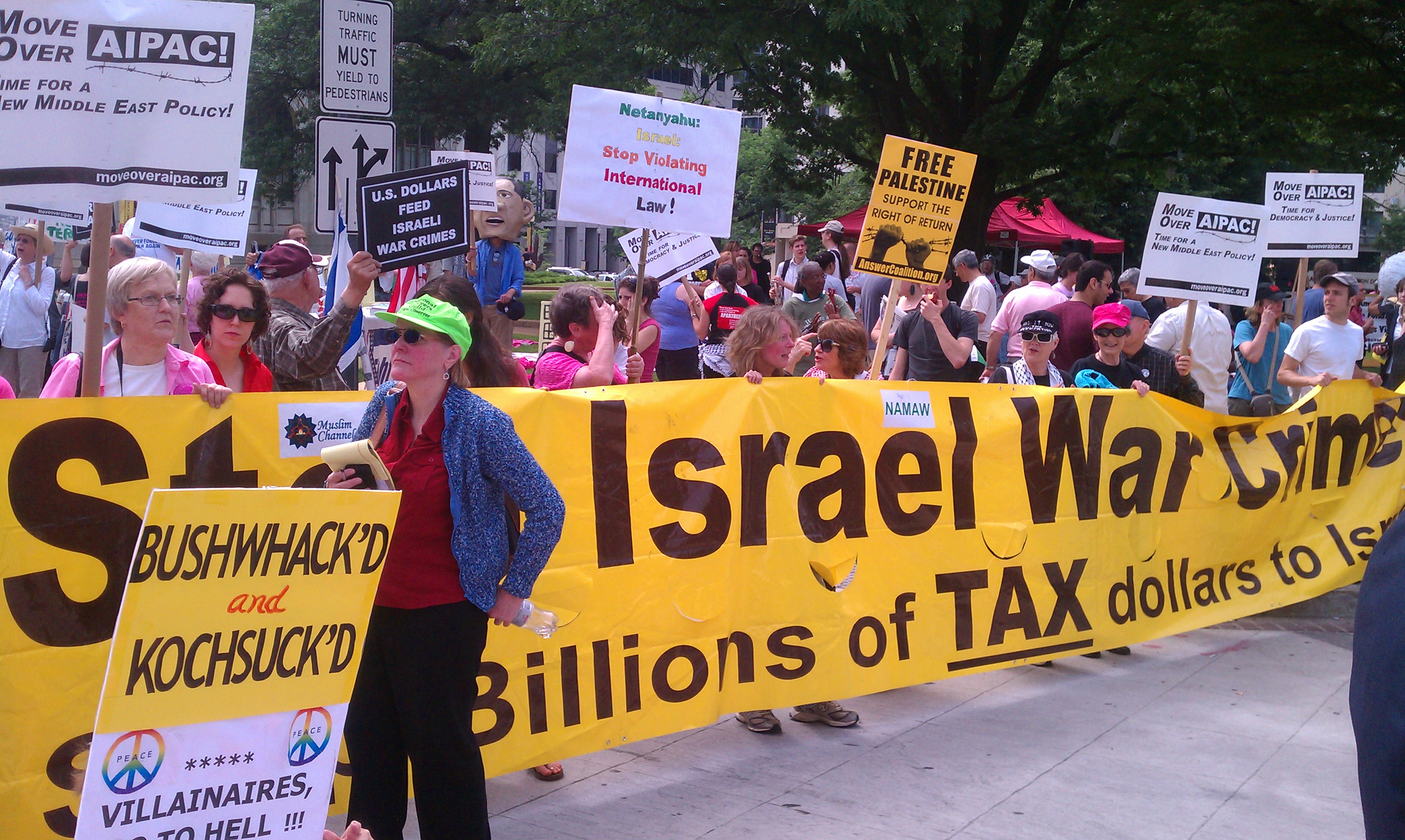 Protestors Scream, Obama Speaks at AIPAC Policy Conference 2011 | KnightNews.com