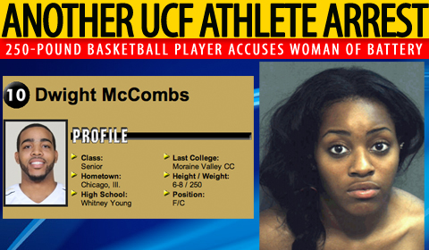 UCF Basketball Player Dwight McCombs Says Girl Battered Him