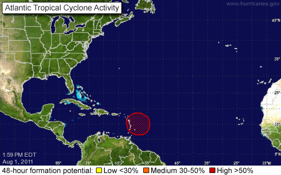 Tropical Storm Emily Forming Soon?
