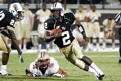 Orlando, FL, USA. 29th Sep, 2018. UCF Knights running back Bentavious  Thompson (24) during 2nd half NCAA football game between the Pitt Panthers  and the UCF Knights. UCF defeated Pitt 45-14 at