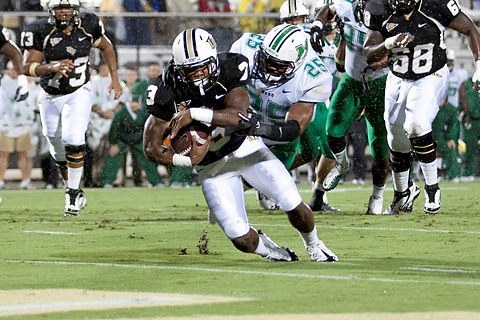 UCF-Marshall: Knights End Skid With Win Over Herd Despite Rain