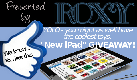 New iPad 3 HD Giveaway, Sponsored by Roxy – See How to Sign Up