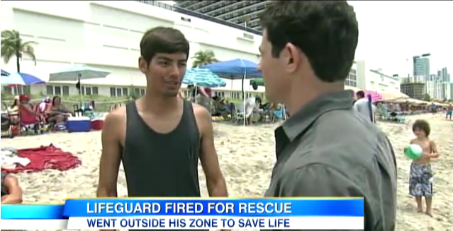 Lifeguard Fired For Saving Man Outside His Assigned Zone