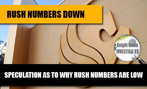 UCF Fraternity Fall Rush Numbers Down