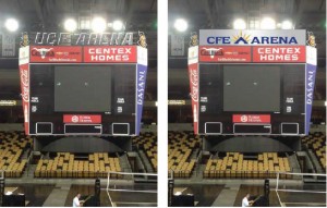 Images of planned changes to the newly named CFE Arena