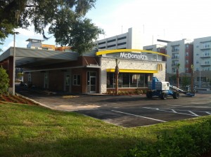 Renovated McDonalds across from UCF campus.