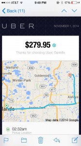 Padron was charged $279 for a 16-mile ride