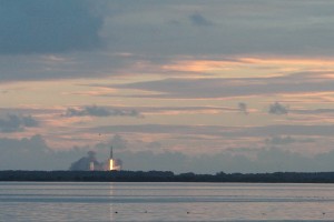 The Delta-IV Heavy rocket takes off from the Space Launch Complex, in Cape Canaveral, on Dec. 19.  Photo by: Nick  Russett