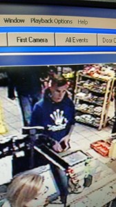 Convenience store security camera photo that helped identify the suspect.  