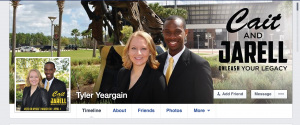 Yeargain is supporting Cait and Jarell publicly on his Facebook page. 