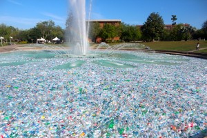 About 250,000 plastic bottles flowed through the UCF Reflecting Pond for an event titled Reflect on Sustainability. The UCF Student Government Associated teamed up with UCF Recycles and Advanced disposal to show students how much plastic waste the UCF community generates. 