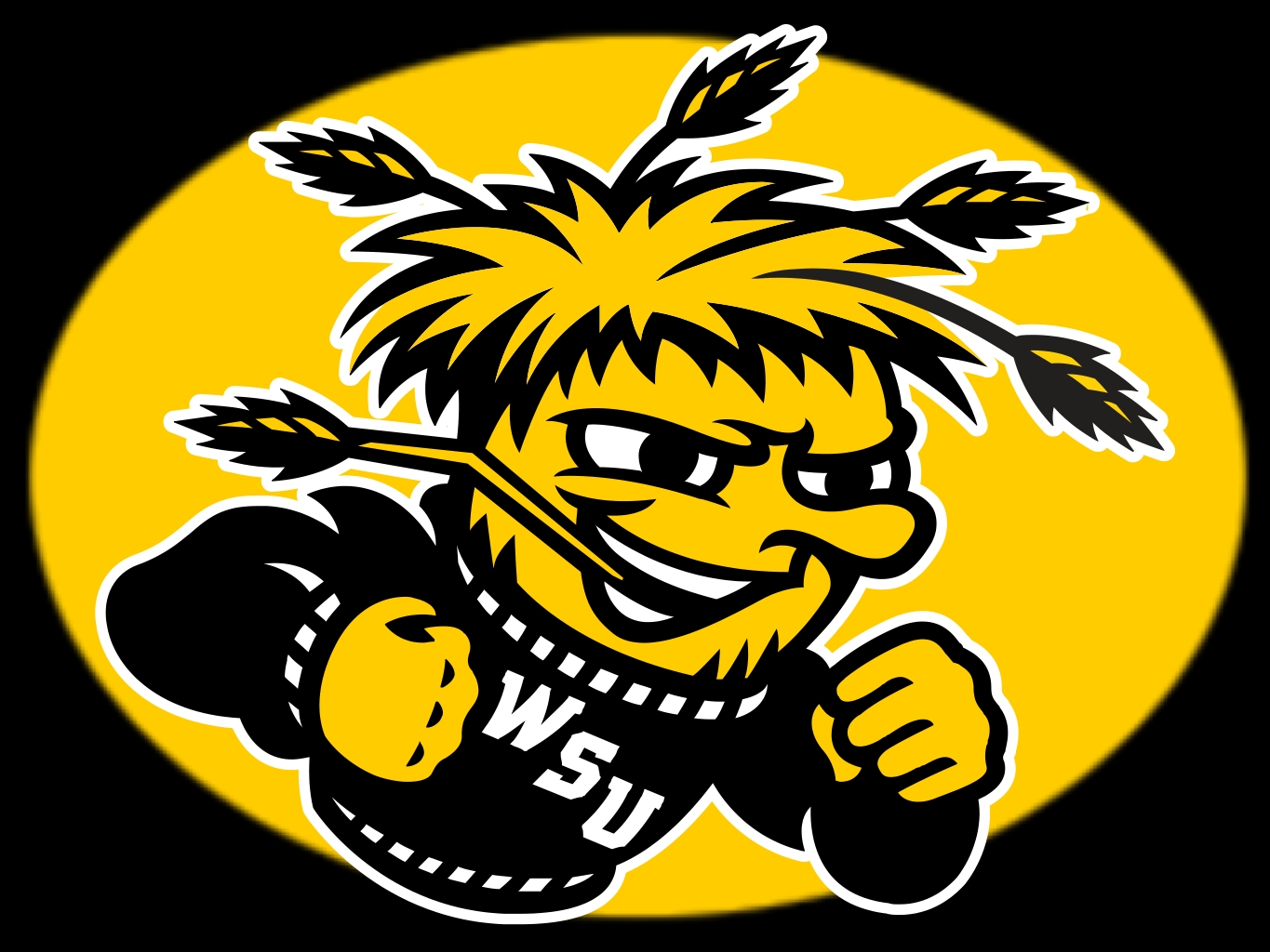 Wichita State Shockers 12 Logo State Sign 