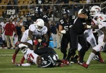 No. 16 UCF downs the Owls 56-36 in Orlando