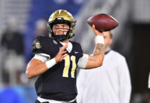 UCF QB Dillon Gabriel at the 2020 Boca Bowl