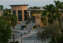 UCF Recreation and Wellness Center on the main campus in March 2020. Photo by Megan Turner.