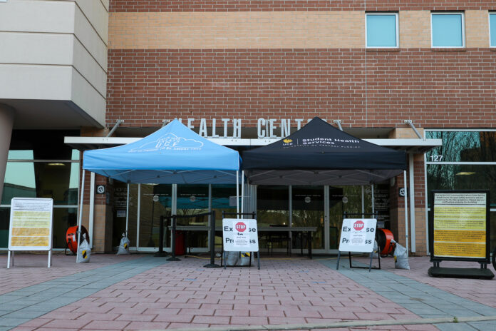 UCF Student Health Center on the main campus in March 2020. Photo by Megan Turner.