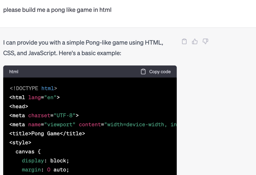 ChatGPT Creates Games in HTML Instantly