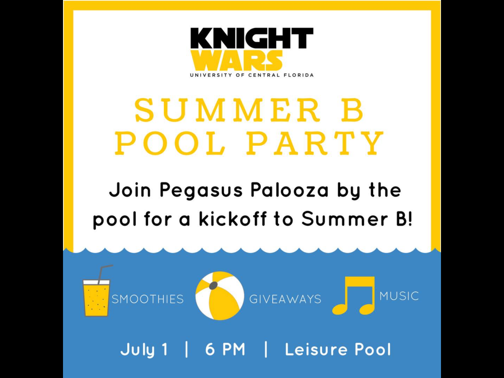 UCF Pegasus Palooza Holds Summer B Pool Party —