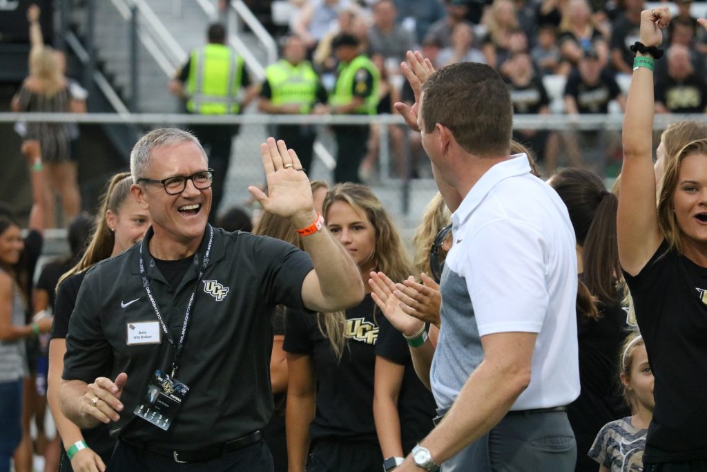 UCF President Dale Whittaker Accepts Challenge to Jump into the