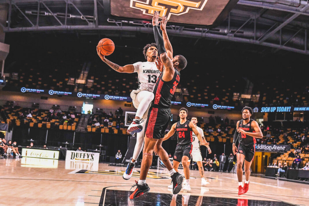 UCF men's basketball falls to No. 6 Houston at home —