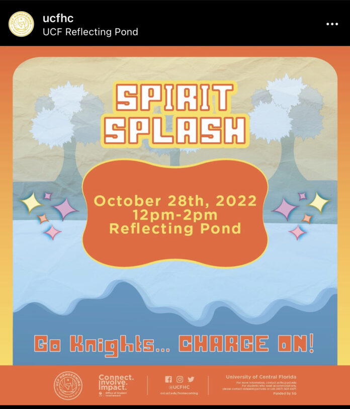 UCF’s Spirit Splash time set for week —